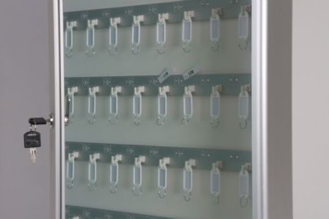 Metal Key Cabinet with 50 Hook Capacity