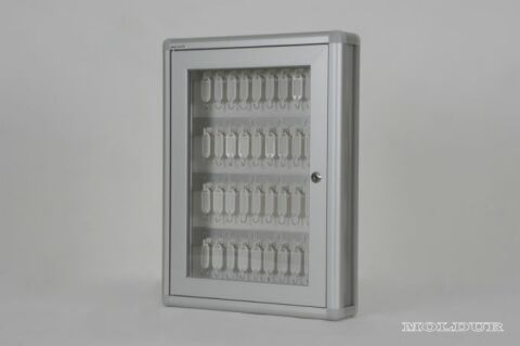 Key Cabinet with Name Tag Compartment, 40 Hook Capacity