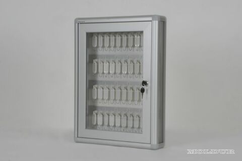 Key Cabinet with Name Tag Compartment, 40 Hook Capacity