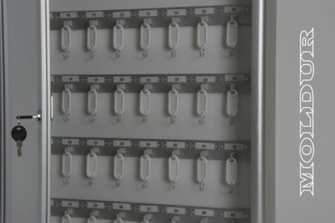 Key Cabinet with Metal Door and 40 Hook Capacity