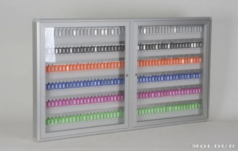 Key Cabinet with 240 Hook Capacity and Number Holder