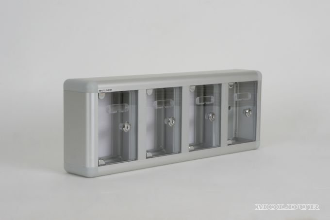 Mobile Phone Locker with 4 Compartments and Name Tag Holder