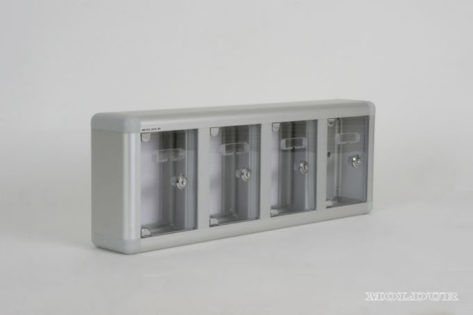 Mobile Phone Locker with 4 Compartments and Name Tag Holder