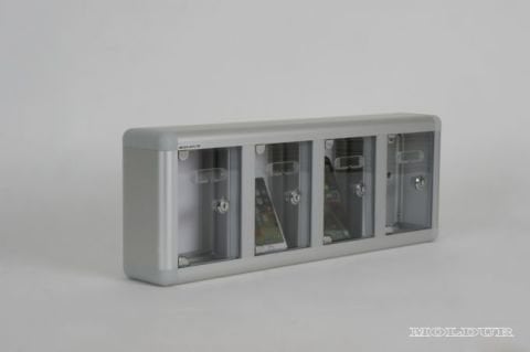 Mobile Phone Locker with 4 Compartments and Name Tag Holder