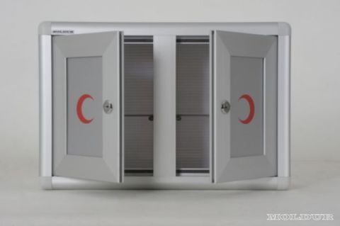 Metal Medicine Cabinet with Lock