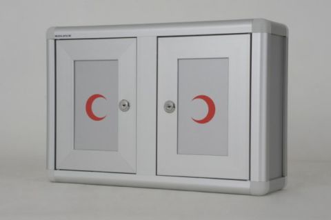 Metal Medicine Cabinet with Lock