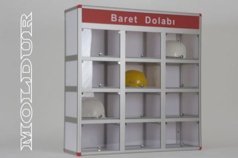 Helmet Cabinet with 12 Compartments