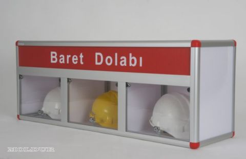 Helmet Cabinet, 3 Compartments