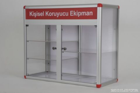 PPE Cabinet with Lock, Adjustable Three Shelves
