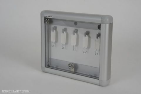 Key Cabinet with 5 Hook Capacity