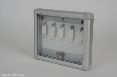 Key Cabinet with 5 Hook Capacity