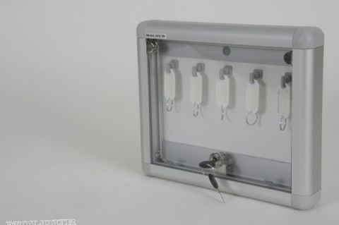 Key Cabinet with 5 Hook Capacity