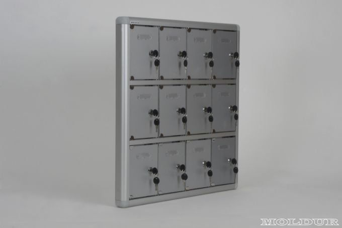 Mobile Phone Locker with 12 Compartments and Name Tag Holder