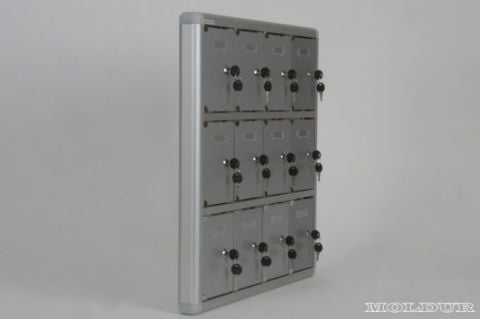 Mobile Phone Locker with 12 Compartments and Name Tag Holder