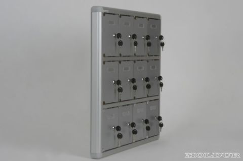 Mobile Phone Locker with 12 Compartments and Name Tag Holder