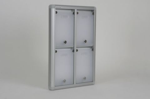 Apartment Mailbox with 4 Apartment Nameplate Holders
