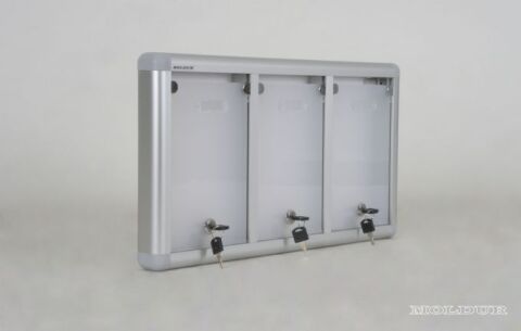 Mailbox with Three Apartment Nameplate Compartments