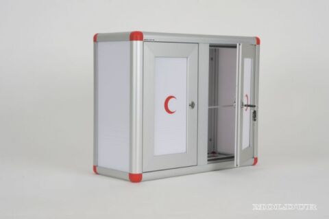 Medicine Cabinet with Lock, No Partitions