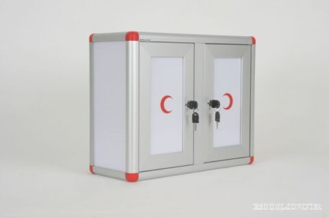 Medicine Cabinet with Lock, No Partitions