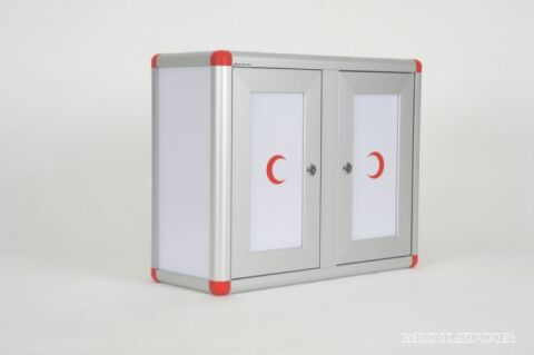 Medicine Cabinet with Lock, No Partitions