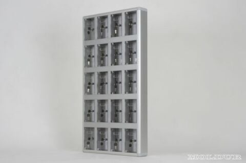 Phone Storage Locker with 20 Compartments and Name Tag Holder