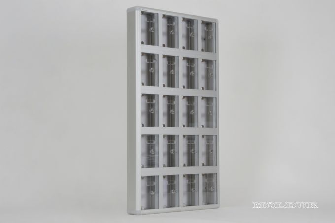 Phone Storage Locker with 20 Compartments and Name Tag Holder