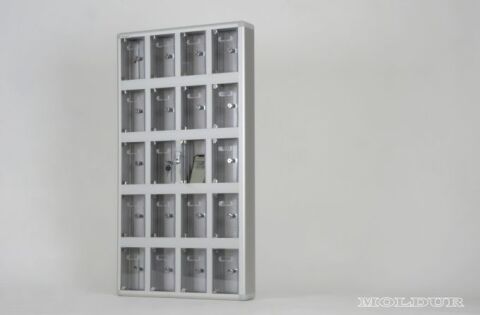 Phone Storage Locker with 20 Compartments and Name Tag Holder
