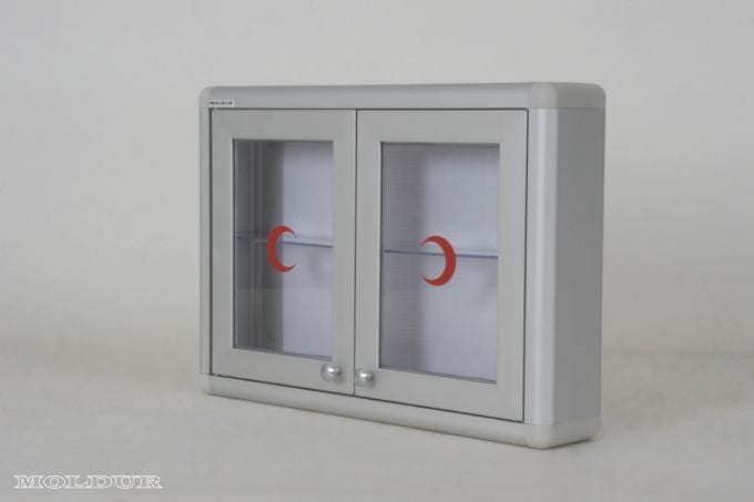 Medicine Cabinet, Double Door, Transparent Plexiglas