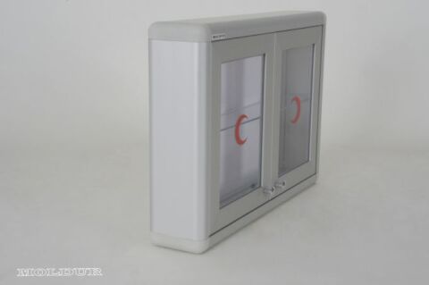 Medicine Cabinet, Double Door, Transparent Plexiglas