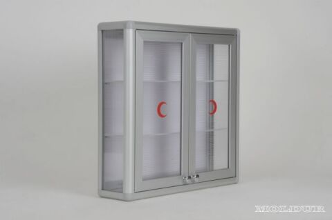 Square Medicine Cabinet with Double Magnetic Doors