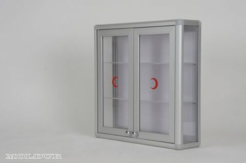 Square Medicine Cabinet with Double Magnetic Doors