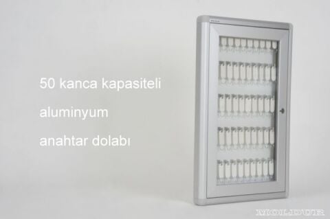 Key Cabinet with 50 Hanger Capacity