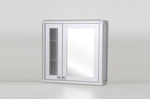 Aynalı banyo dolabı çift kapılı