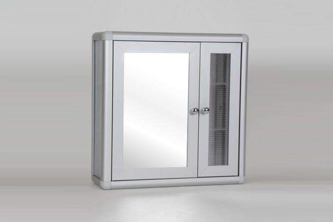 Kare aynalı dolap kulplu