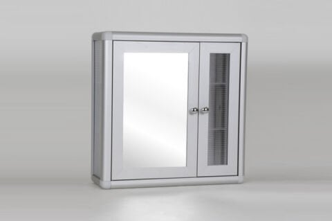 Kare aynalı dolap kulplu