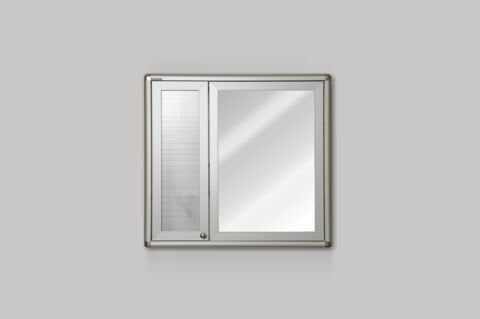 Kare banyo dolabı aynalı