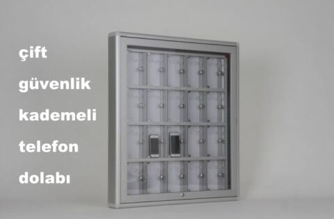 Güvenlik Kademeli Cep telefonu Dolabı 20 Göz