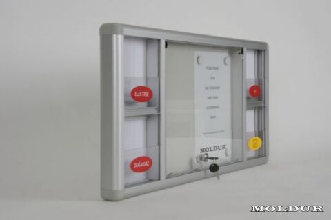 Ortak kullanımlı posta kutusu ve 2 A4 lük apartman duyuru panosu