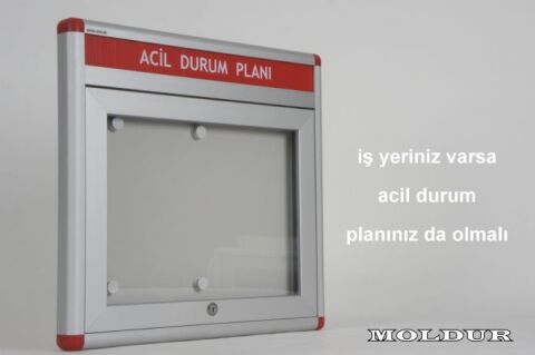 Acil durum duyuru panosu 2 A4 kapasiteli