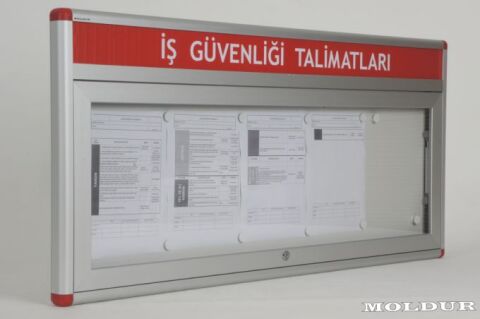 İş güvenliği panosu 5 A4 kapasiteli