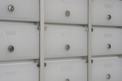 Mailbox with Nameplate and Lock