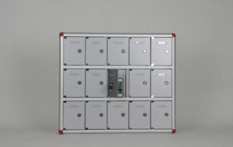 Mobile Phone Locker with Aluminum Composite Door