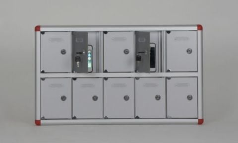 Boîte de rangement pour téléphones portables, capacité de 10 unités