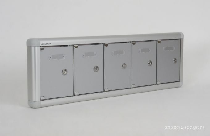 Mobile Phone Locker with Nameplate Compartment and Aluminum Door