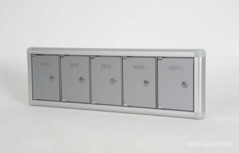 Mobile Phone Locker with Nameplate Compartment and Aluminum Door