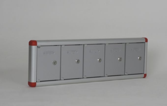 Mobile Phone Locker with Nameplate Compartment and Aluminum Door
