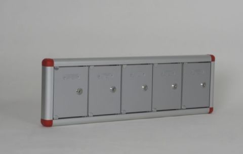 Mobile Phone Locker with Nameplate Compartment and Aluminum Door