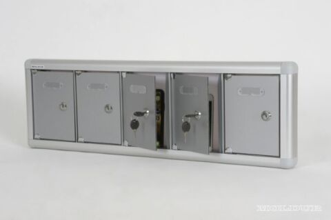 Mobile Phone Locker with Nameplate Compartment and Aluminum Door