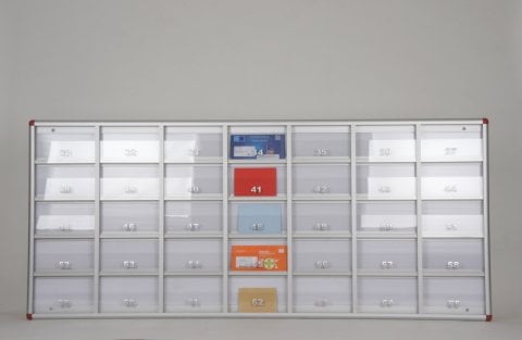 Mailbox Transparent Numbered Apartment 35