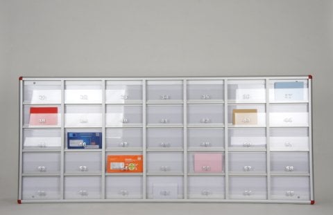 Mailbox Transparent Numbered Apartment 35